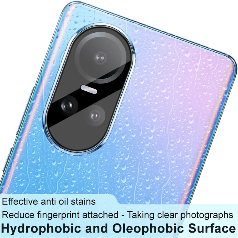 IMAK For Oppo Reno10 Pro 5G (Global) / Reno10 5G (Global) Rear Back Camera Lens Protector Tempered Glass Lens Film+Acrylic Lens Cap (Black Version) - 3