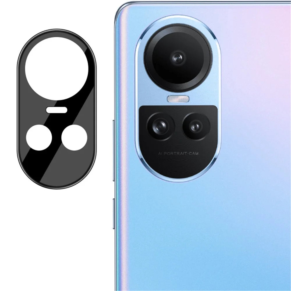 IMAK For Oppo Reno10 Pro 5G (Global) / Reno10 5G (Global) Rear Back Camera Lens Protector Tempered Glass Lens Film+Acrylic Lens Cap (Black Version) - 6