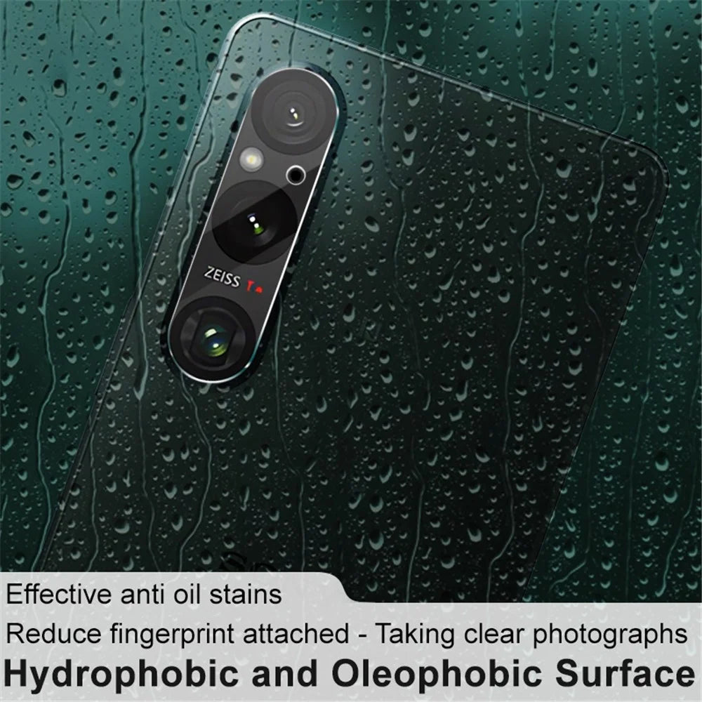 IMAK 2Pcs / Set For Sony Xperia 1 V HD Clear Camera Lens Protector Tempered Glass Lens Film - 3