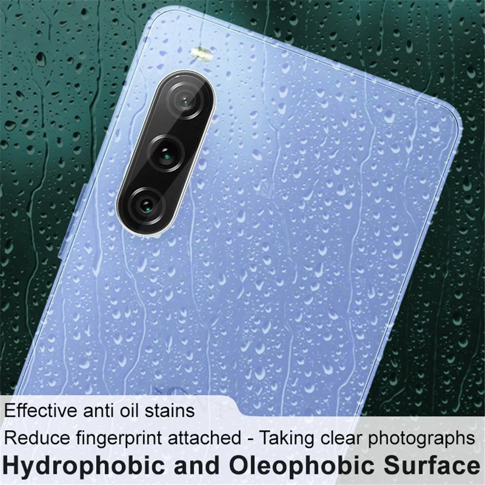 IMAK 2Pcs / Set For Sony Xperia 10 V Camera Lens Protector HD Clear Tempered Glass Lens Film - 3