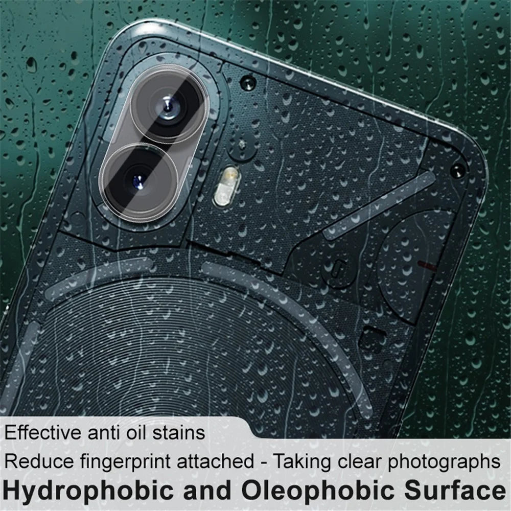 IMAK For Nothing Phone (2) Integrated Tempered Glass Lens Film + Acrylic Lens Cap Clear Lens Protector - 3