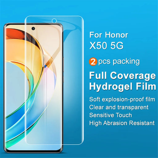 IMAK 2Pcs  /  Set Hydrogel Film III for Honor X50 5G / X9b 5G / Magic6 Lite 5G Super Transparent Screen Protector TPU Screen Film Guard - 2