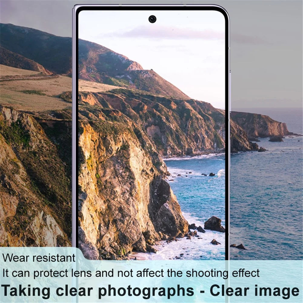 IMAK for Honor Magic V2 5G HD Clear Phone Rear Lens Film Tempered Glass Camera Lens Protector (Black Version) - 4