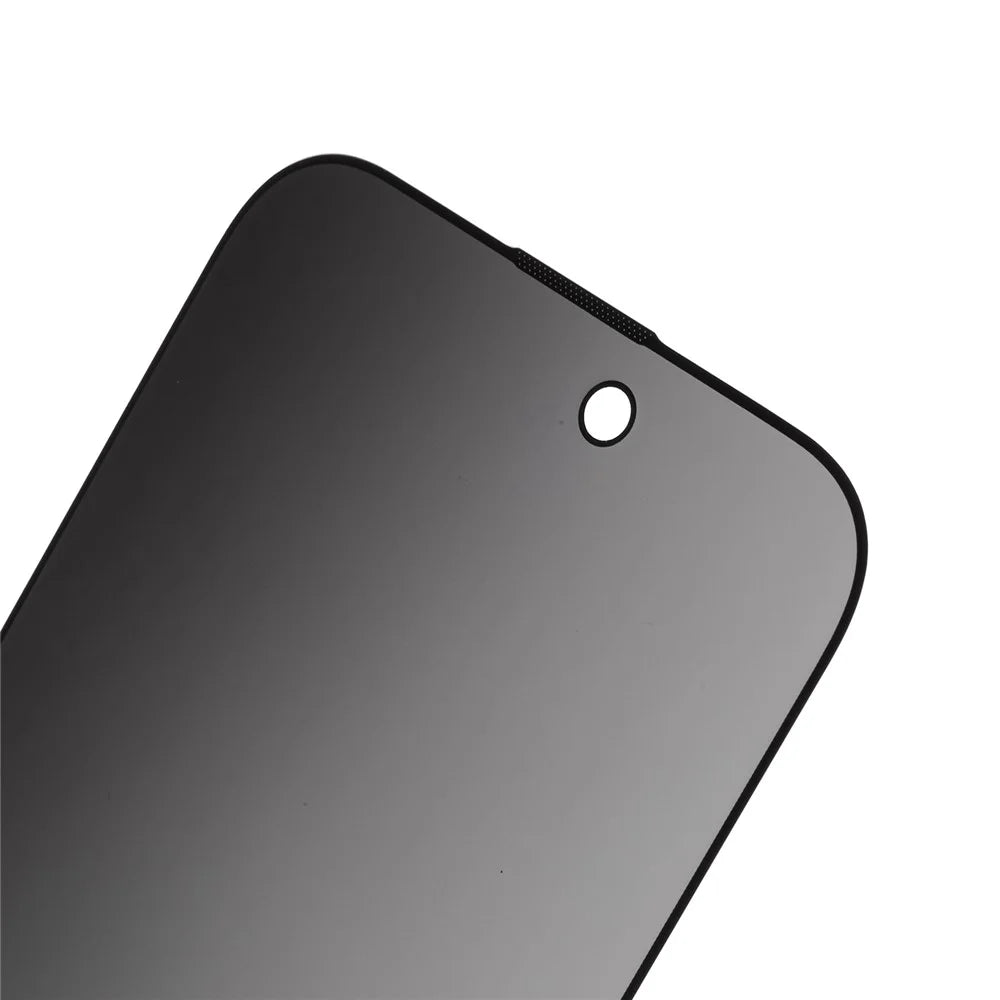 For iPhone 15 Full Glue 180 Degree Anti-Spy Tempered Glass Silk Printing Full Screen Protector Film - 7