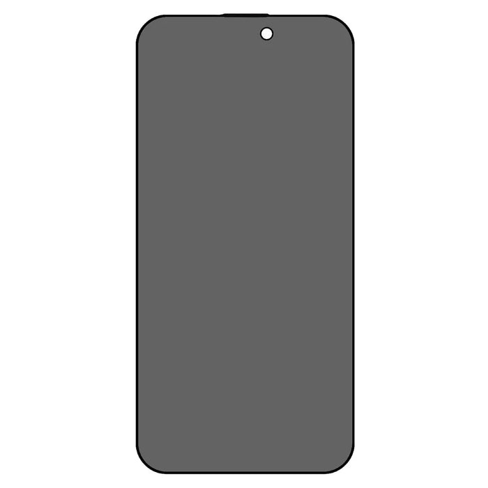 180 Degree Anti-Spy Film for iPhone 15 Pro Max , Full Glue Tempered Glass Silk Printing Full Screen Protector - 2