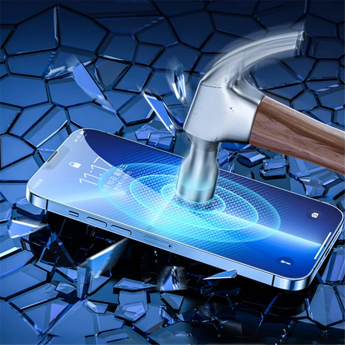 For iPhone 15 Full Screen Film Full Glue Silk Printing Tempered Glass Protector with Installation Tool - 7