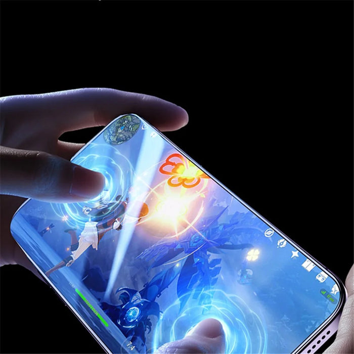 Tempered Glass Protector for iPhone 15 Plus , Full Screen Film Full Glue Covering Guard with Installation Tool - 6