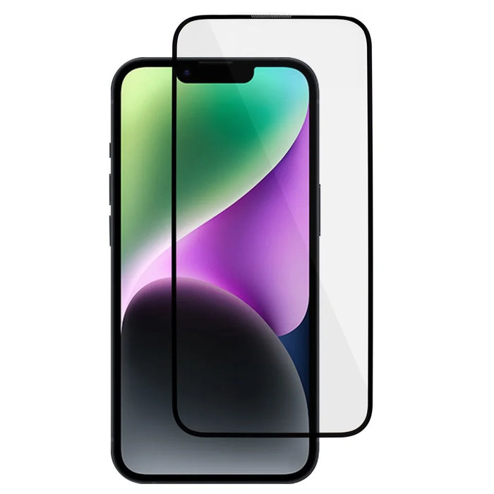 For iPhone 15 Plus Tempered Glass Film Full Glue 20D Silk Printing Complete Screen Covering Protector - 1