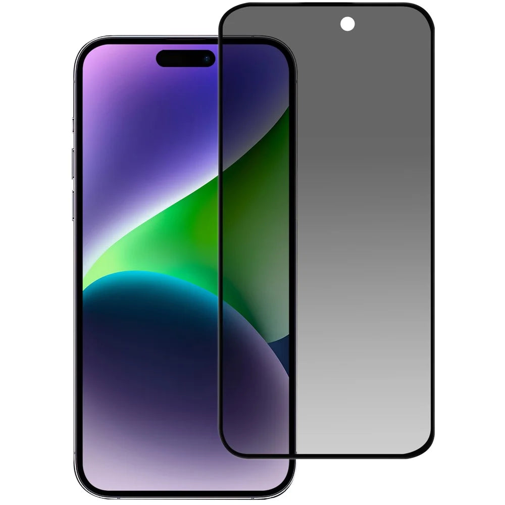 Anti-spy Phone Screen Protector for iPhone 15 Pro Max , 2.5D Arc Edge Anti-explosion Tempered Glass Film - 1
