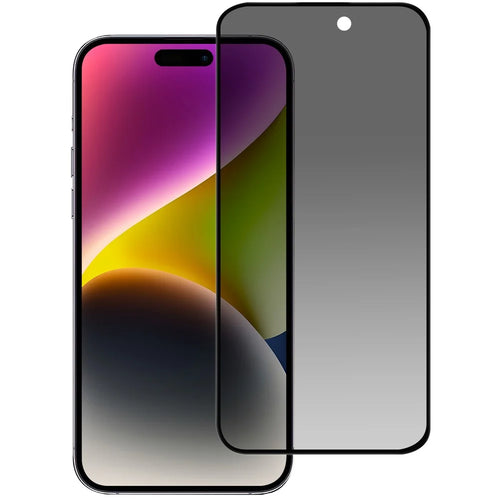 For iPhone 15 Pro Anti-spy Tempered Glass Phone Screen Protector 2.5D Arc Edge Anti-explosion Film - 1