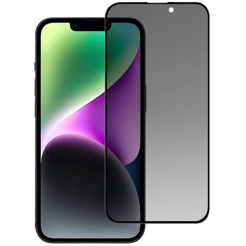 Anti-spy Privacy Protection Screen Protector for iPhone 15 , 2.5D Arc Edge Tempered Glass Phone Screen Film - 1