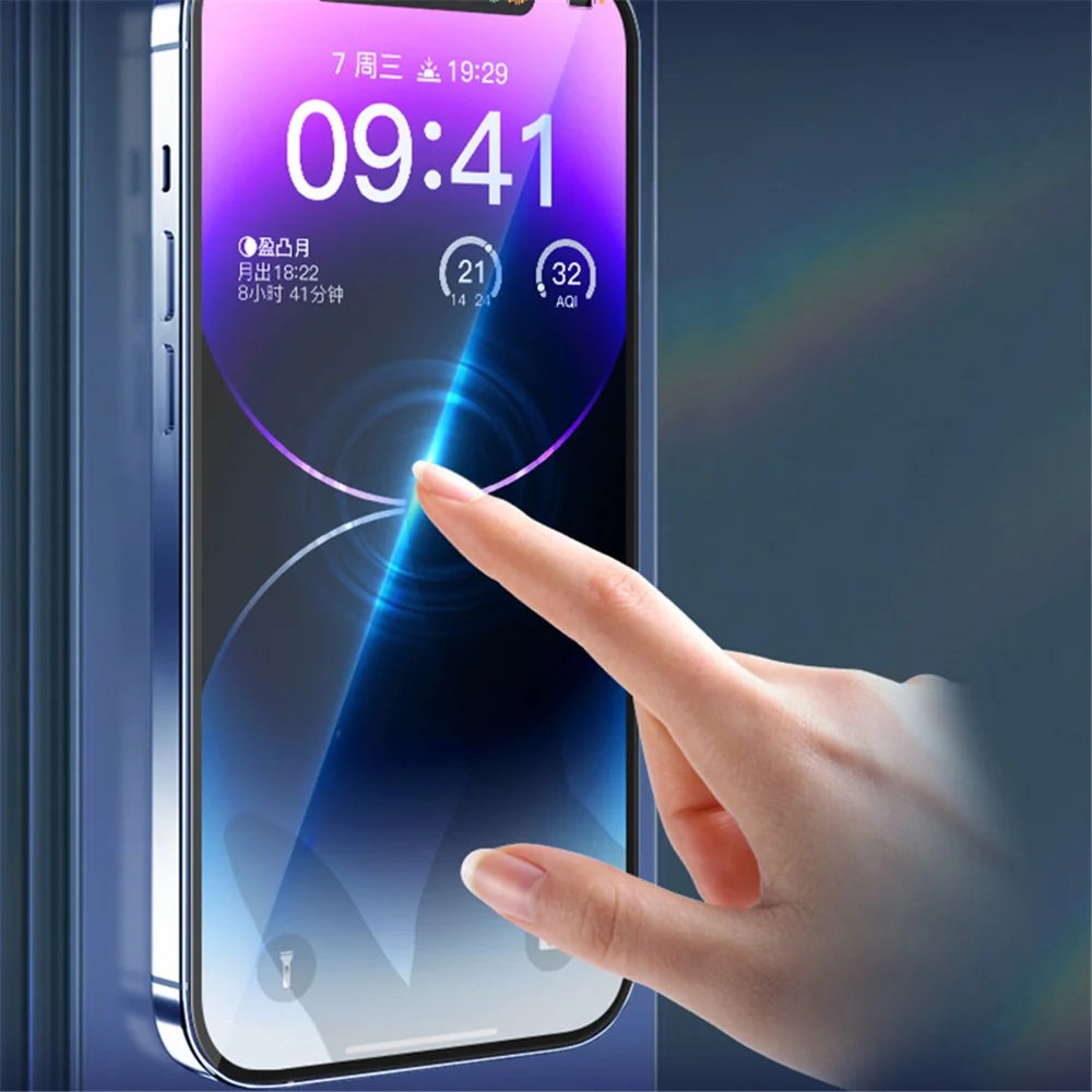 X-LEVEL For iPhone 14 Pro Max / 15 Plus 2.5D Silk Printing Full Screen Protector Full Glue Tempered Glass Film - 6