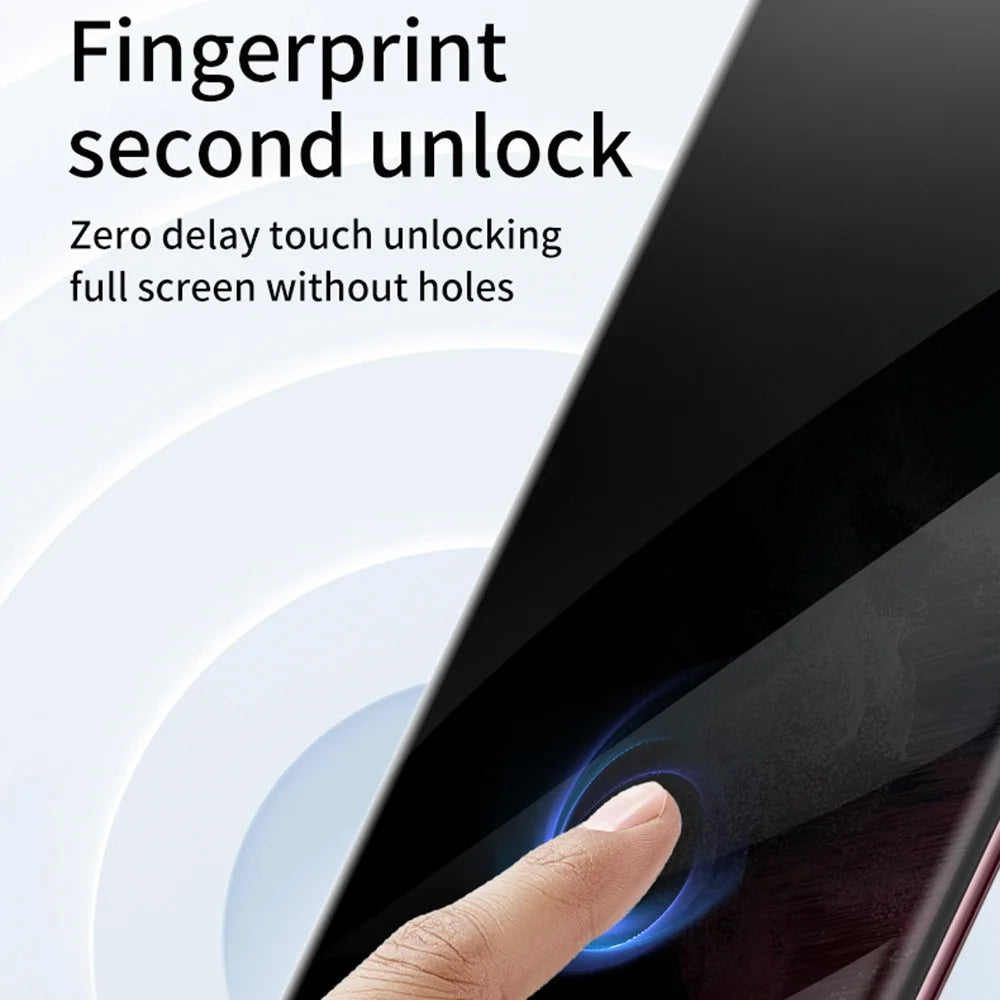 For Samsung Galaxy S23 Ultra Side Glue Full Screen Protector Anti-fingerprint Curved HD Tempered Glass Film - 6