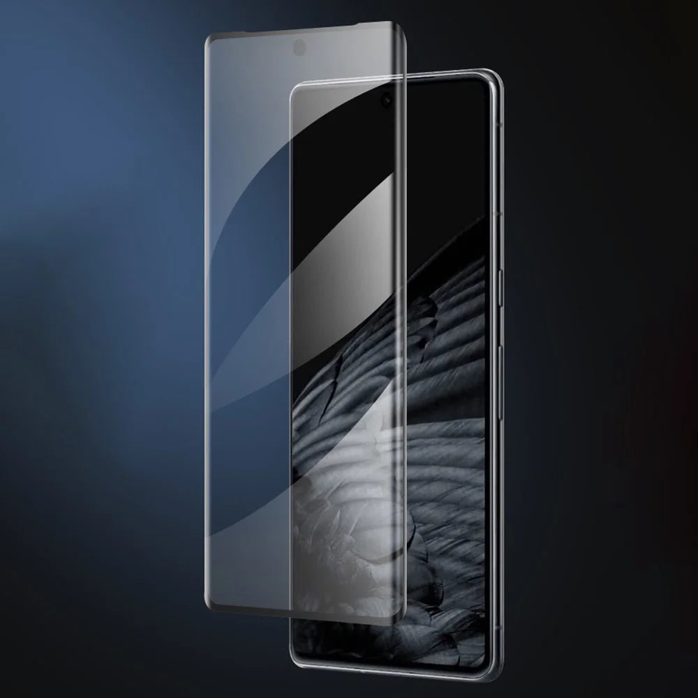 For Google Pixel 7 Pro 5G Side Glue Full Screen Protector Scratch-Resistant Curved HD Clear Tempered Glass Film - 1