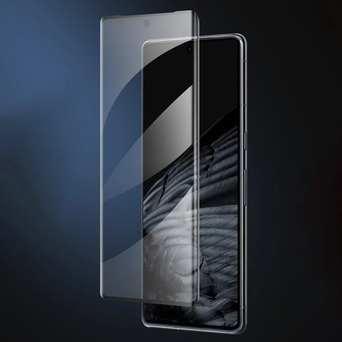 For Google Pixel 7 Pro 5G Side Glue Full Screen Protector Scratch-Resistant Curved HD Clear Tempered Glass Film - 1