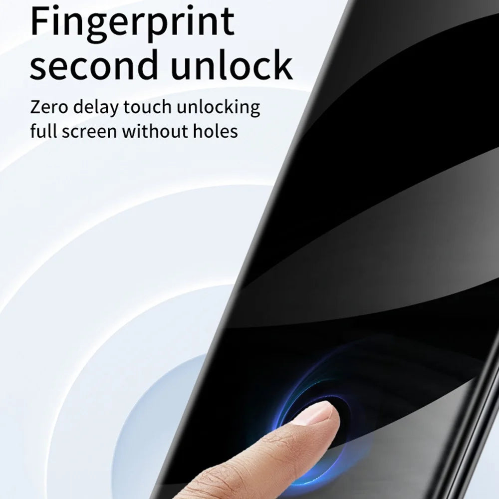 For Google Pixel 7 Pro 5G Anti-Spy Tempered Glass Screen Protector Scratch-Resistant Curved Side Glue Screen Film - 6