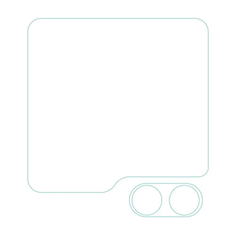 For Samsung Galaxy Z Flip5 5G Camera Lens Protector+HD Clear Rear Small Screen Protector Set Arc Edge Anti-Scratch Lens Film - 2