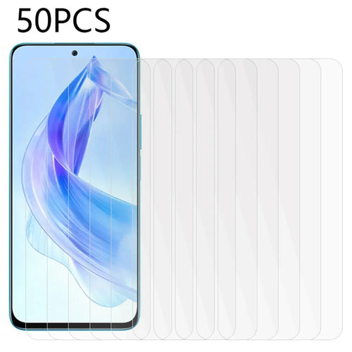 50PCS For Honor 90 Lite 5G / X50i 5G Tempered Glass Phone Screen Protector Ultra Clear Anti-Explosion Film - 1