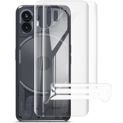 IMAK 2Pcs  /  Set Hydrogel Film III for Nothing Phone (2) Full Cover Phone Back Protector Clear TPU Film - 1