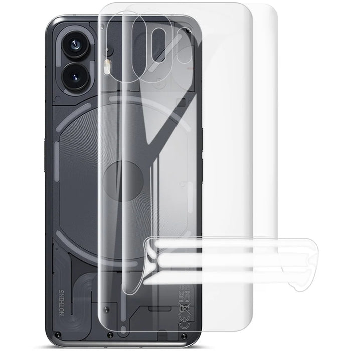 IMAK 2Pcs  /  Set Hydrogel Film III for Nothing Phone (2) Full Cover Phone Back Protector Clear TPU Film - 1