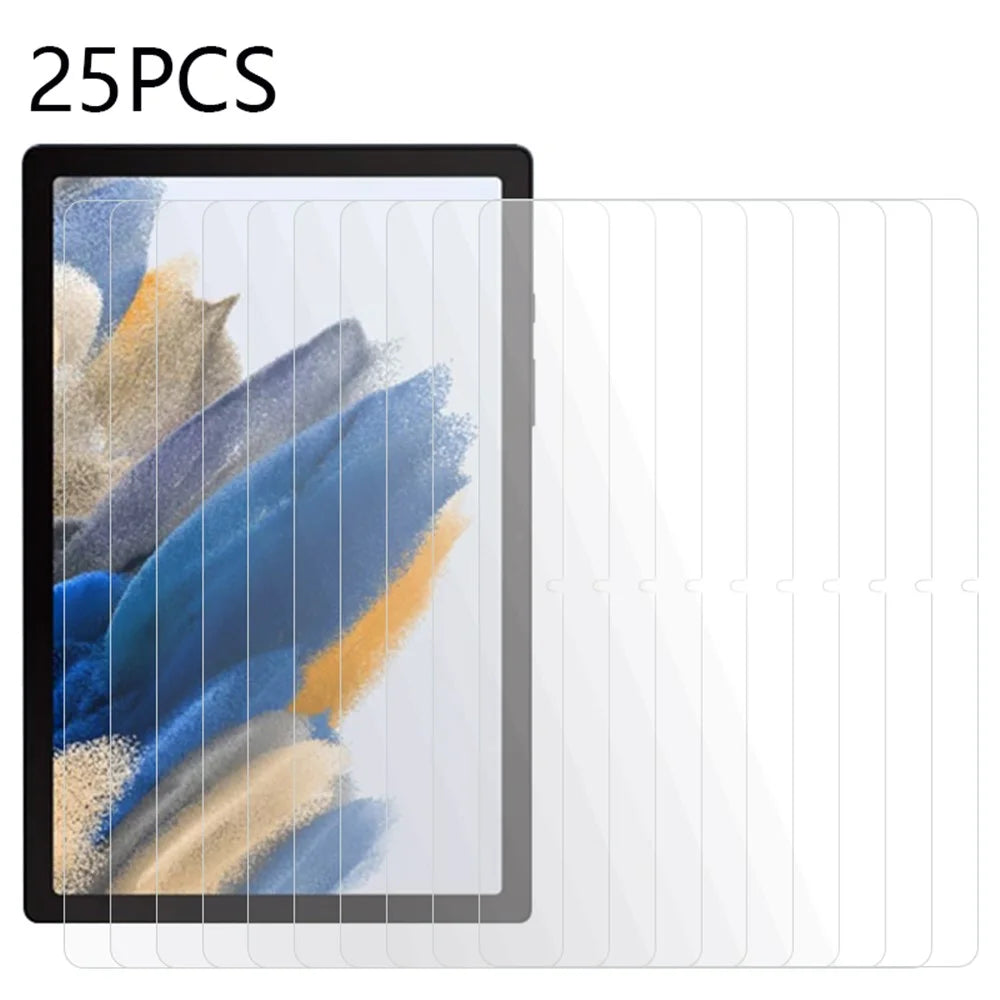 25Pcs For Samsung Galaxy Tab A11+ / A9+ High Definition Tablet Screen Protector Tempered Glass Film (No Package, with Wipes Set, Dust-absorber, Guide Sticker) - 1