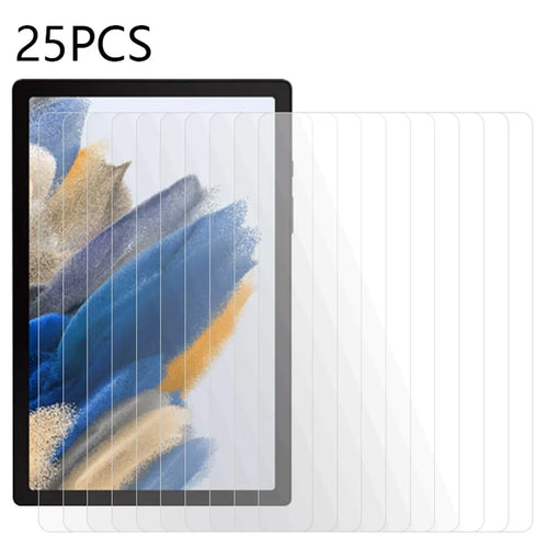 25Pcs For Samsung Galaxy Tab A11 / A9 Tempered Glass Crystal Clear Tablet Screen Protector Anti-Scratch Film (No Package, with Wipes Set, Dust-absorber, Guide Sticker) - 1