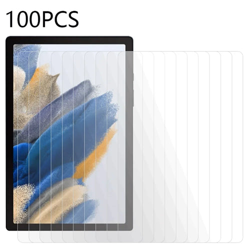 100Pcs For Samsung Galaxy Tab A11 / A9 Tablet Full Screen Protector Tempered Glass Anti-Scratch Film (No Package, with Wipes Set, Dust-absorber, Guide Sticker) - 1