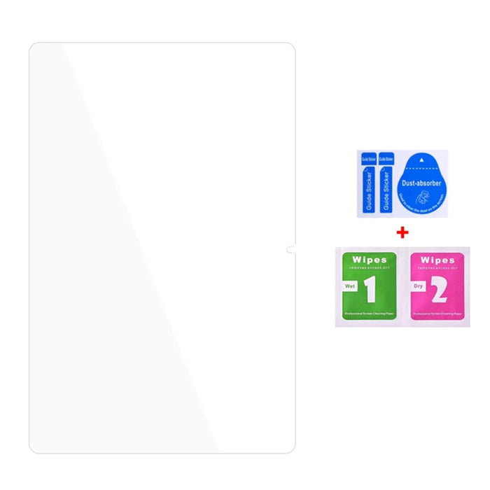 100Pcs For Samsung Galaxy Tab A11+ / A9+ Screen Protector High Transparency Tempered Glass Tablet Screen Film (No Package, with Wipes Set, Dust-absorber, Guide Sticker) - 2