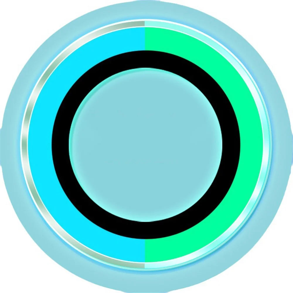 For iPhone 15 Pro / 15 Pro Max Luminous Camera Lens Protector Set Tempered Glass Individual Ring Lens Film - Blue - 2