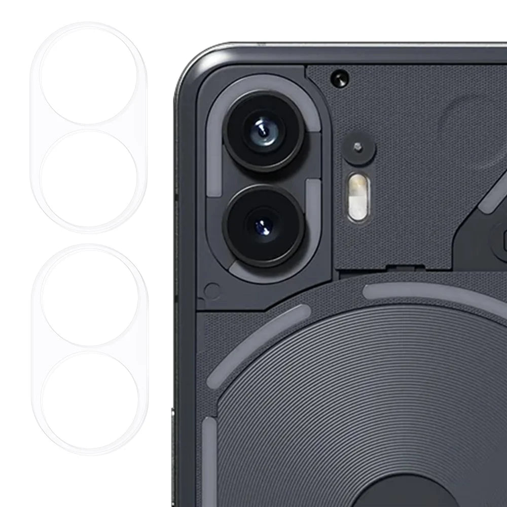 2Pcs For Nothing Phone (2) Camera Lens Protector 3D Arc Edge Anti-Scratch Tempered Glass Lens Film - 1