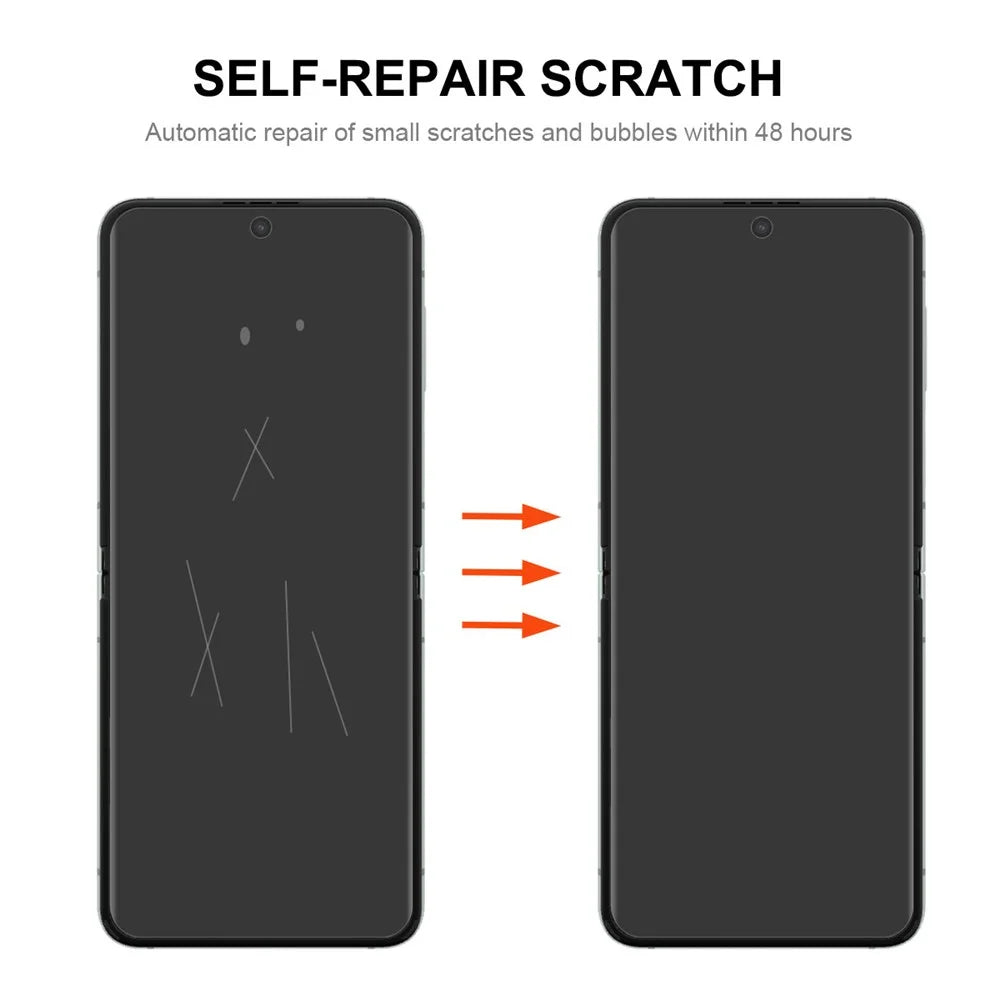 ENKAY HAT PRINCE Hydrogel Film For Samsung Galaxy Z Flip5 5G 1 Set Full Screen Protector 4-in-1 Full Glue Front Back TPE+PET+TPU Film - 4