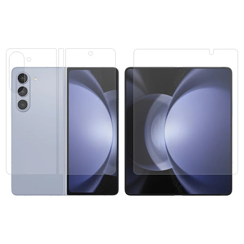 ENKAY HAT PRINCE Hydrogel Film 1 Set Screen Protector for Samsung Galaxy Z Fold5 5G 4-in-1 Full Glue Front Back TPE+PET+TPU Full Cover Film - 1