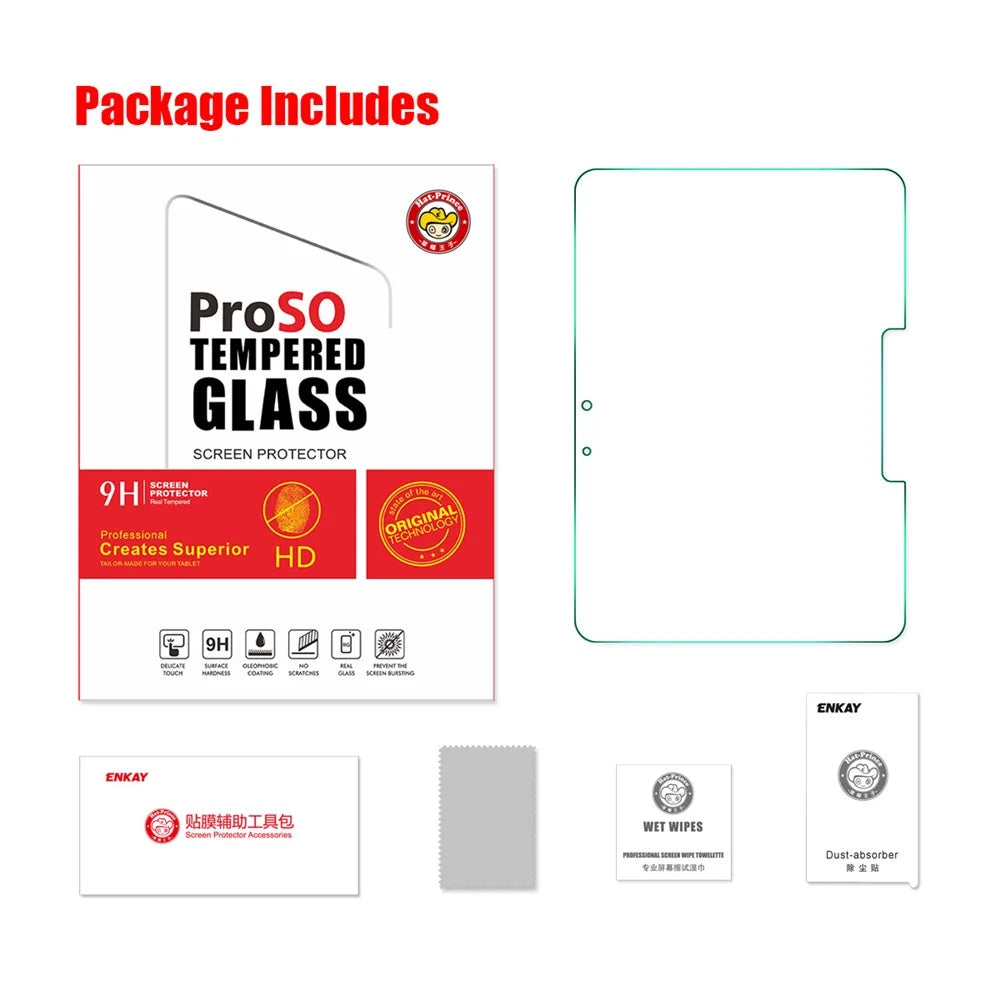 ENKAY HAT PRINCE For Samsung Galaxy Tab Active4 Pro / Active Pro Screen Protector 0.33mm 9H 2.5D High Aluminium-Silicon Glass Film - 7