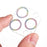 2PCS for iPhone 15 Pro / 15 Pro Max Glitter Camera Lens Protector 3D Tempered Glass Integrated Lens Film - Multi-color - 6