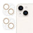 2PCS for iPhone 15 / 15 Plus 3D Integrated Camera Lens Protector Glitter Ring Tempered Glass Anti-Scratch Lens Film - Gold - 1