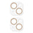 2PCS for iPhone 15 / 15 Plus 3D Integrated Camera Lens Protector Glitter Ring Tempered Glass Anti-Scratch Lens Film - Gold - 2