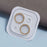 2PCS for iPhone 15 / 15 Plus 3D Integrated Camera Lens Protector Glitter Ring Tempered Glass Anti-Scratch Lens Film - Gold - 3