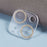 2PCS for iPhone 15 / 15 Plus 3D Integrated Camera Lens Protector Glitter Ring Tempered Glass Anti-Scratch Lens Film - Gold - 4