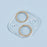 2PCS for iPhone 15 / 15 Plus 3D Integrated Camera Lens Protector Glitter Ring Tempered Glass Anti-Scratch Lens Film - Gold - 5