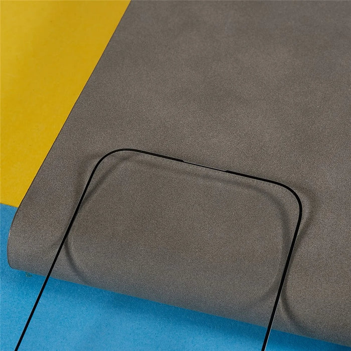 For iPhone 15 Plus Silk Printing Screen Protector Tempered Glass Diamond Cut Edge Full Cover Film - 4