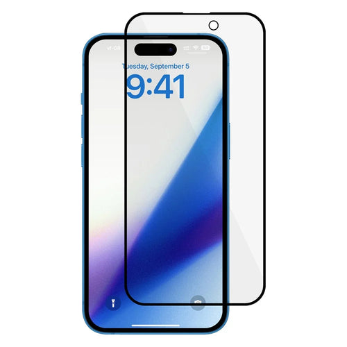 For iPhone 15 Pro Max AG Matte Screen Protector Tempered Glass Full Cover Anti-fingerprint Shield Film - 1