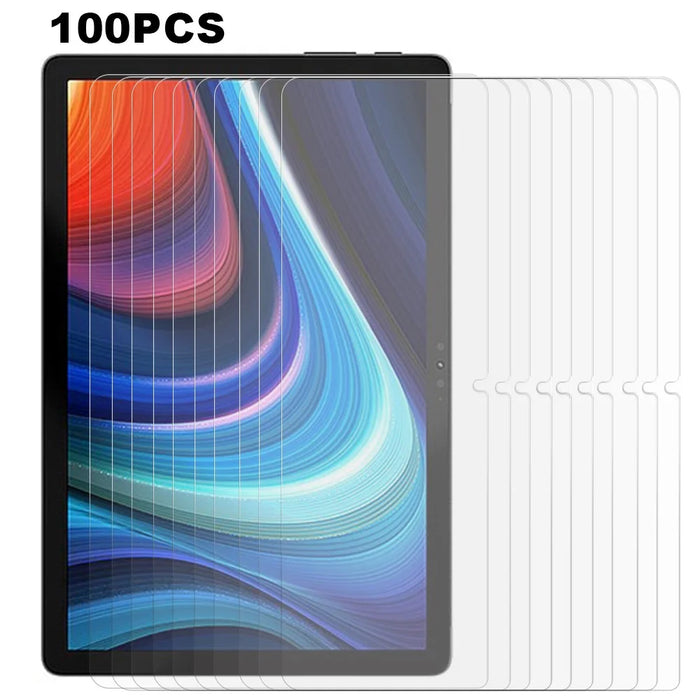 100Pcs For Blackview Oscal Pad 13 Shatterproof Screen Protector Clear Tempered Glass Tablet Film (No Package, with Wipes Set, Dust-absorber, Guide Sticker) - 1
