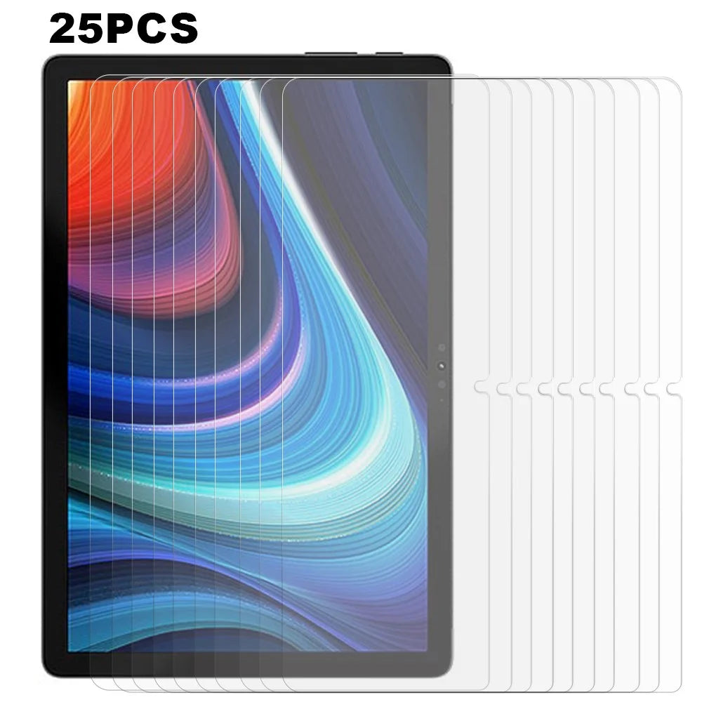 25Pcs For Blackview Oscal Pad 13 Tempered Glass Film Ultra Clear Tablet Screen Protector (No Package, with Wipes Set, Dust-absorber, Guide Sticker) - 1