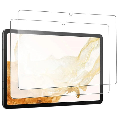 2Pcs Screen Protector for Samsung Galaxy Tab S10 FE / S9 FE / S9 / S8 / S7 Tempered Glass Transparency 2.5D Full Cover Film - 1