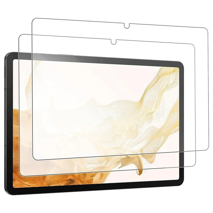 2Pcs Screen Protector for Samsung Galaxy Tab S10 FE / S9 FE / S9 / S8 / S7 Tempered Glass Transparency 2.5D Full Cover Film - 1
