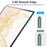 2Pcs Screen Protector for Samsung Galaxy Tab S10 FE / S9 FE / S9 / S8 / S7 Tempered Glass Transparency 2.5D Full Cover Film - 2