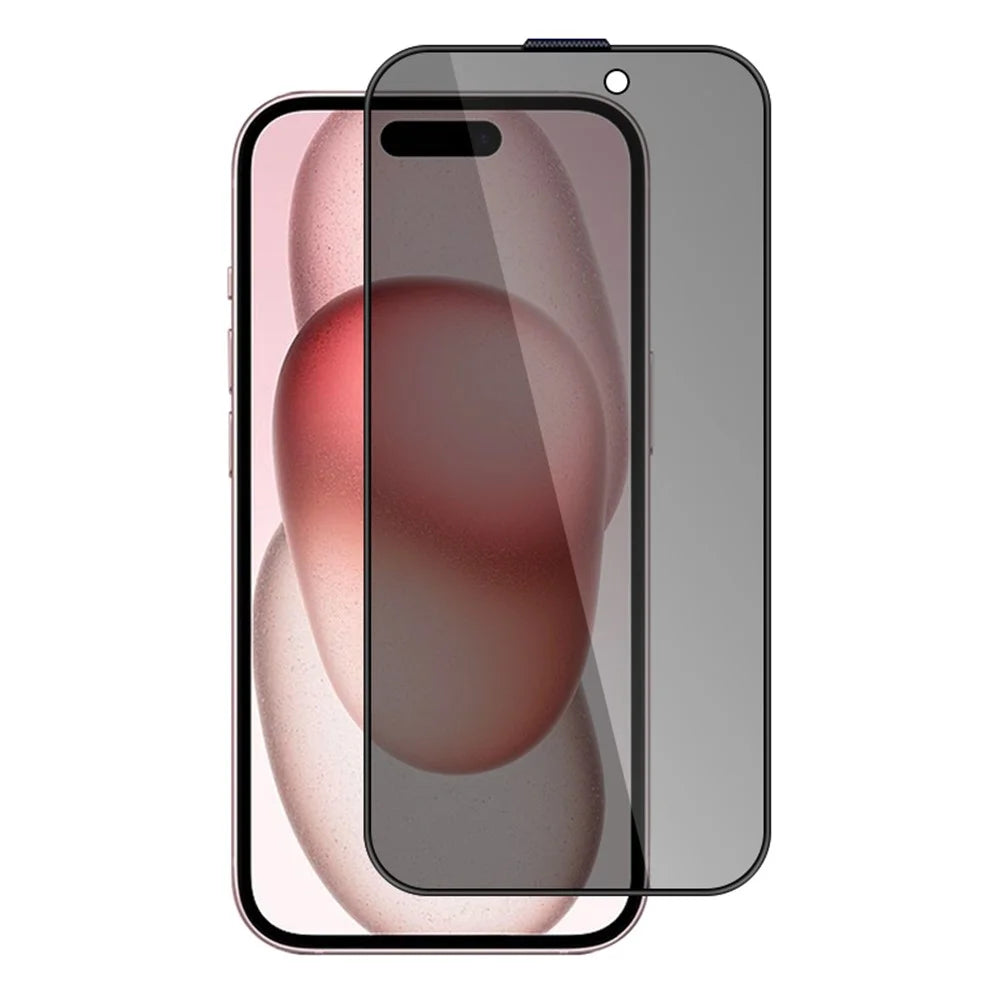 X-LEVEL For iPhone 16 / 15 / 14 Pro Tempered Glass Anti-Spy Film Silk Printing 2.5D Full Glue Full Screen Protector - 1