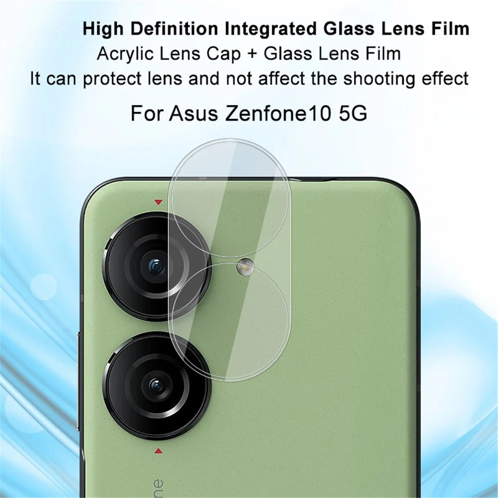 IMAK Camera Lens Film for Asus Zenfone 10 5G , Integrated Tempered Glass Lens Protector + Acrylic Lens Cap - 2