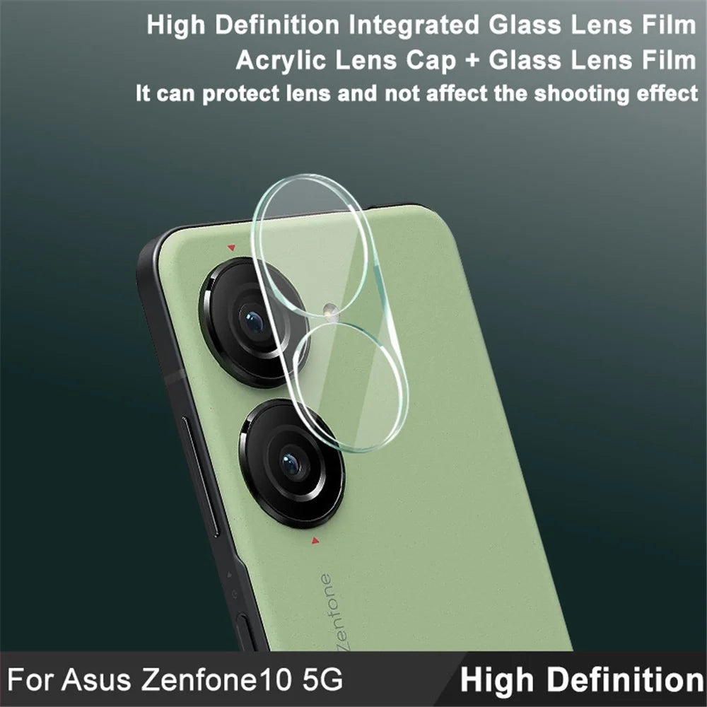 IMAK Camera Lens Film for Asus Zenfone 10 5G , Integrated Tempered Glass Lens Protector + Acrylic Lens Cap - 4