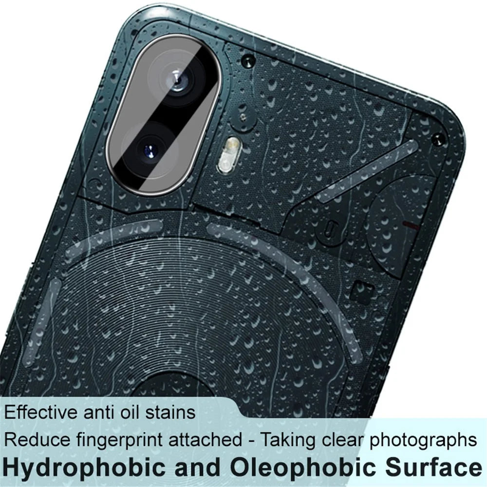 IMAK For Nothing Phone (2) Camera Lens Protector Tempered Glass Rear Lens Film+Acrylic Lens Cap (Black Version) - 5